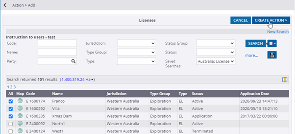 Using Tasks to Schedule a New Action