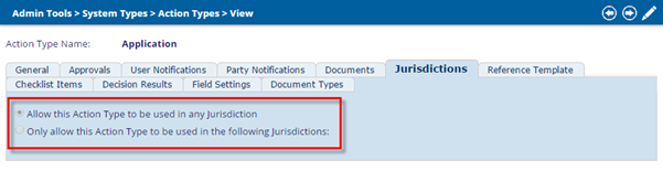 Filtering Action Types