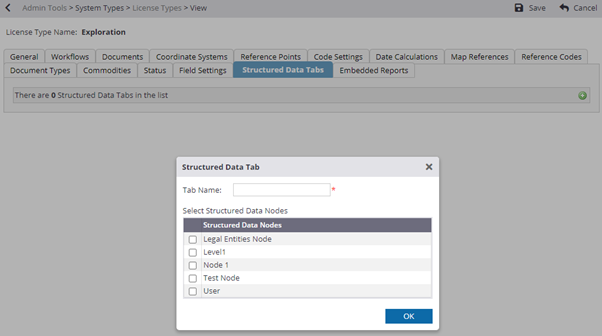 Structured Data Tab